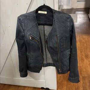 Revolve Pistola Moto Denim Jacket Women's y2k